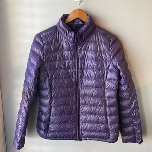 UNIQLO PURPLE WOMENS LIGHTWEIGHT PUFFER JACKET